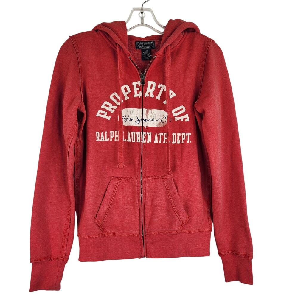 Polo Jeans Company Ralph Lauren Hoodie Full Zip Sweatshirt Women's Small